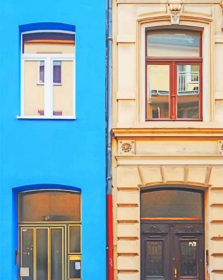 Buildings In Koln Germany paint by numbers