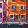 Colorful Street In Burano paint by numbers