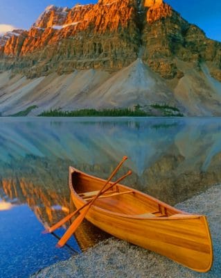 Canoe At Lakeside paint by numbers