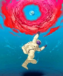 Cartoon Astronaut painting by numbers