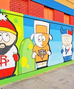 Cartoon Characters Graffiti paint by numbers