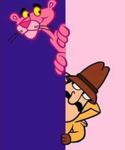 The Pink Panther painting by numbers