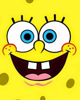 Close Up Spong Bob painting by numbers