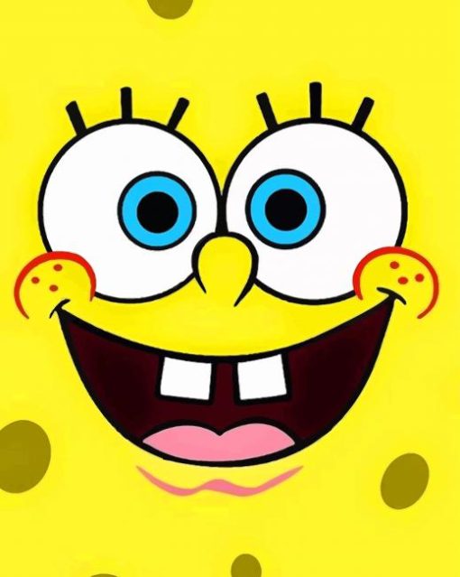 Close Up Spong Bob painting by numbers