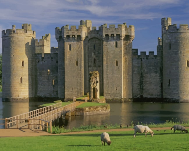 Castle In The Water paint by numbers