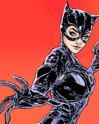 Catwoman Anime paint by numbers