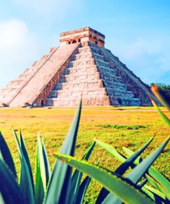 Chichen Itza paint by numbers