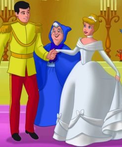 Cinderella And The Prince paint by numbers