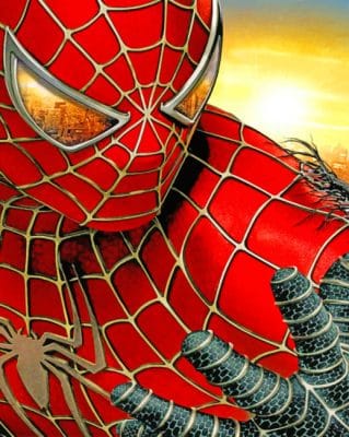 Close Up Spider paint by numbers