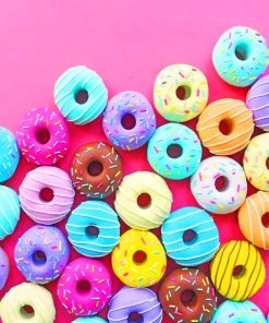 Colorful Doughnut painting by numbers