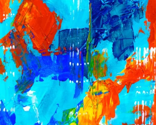 Colorful Abstract paint by numbers