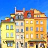 Blue Sky And Colorful Buildings paint by numbers