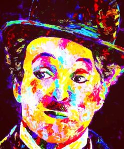 Charlie Chaplin Art painting by numbers