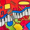 Colorful Music Art paint by numbers