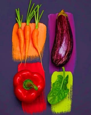 Colorful Vegetables Colorful Vegetables painting by numbers