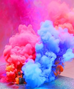 Colors Smoke Bomb paint by numbers