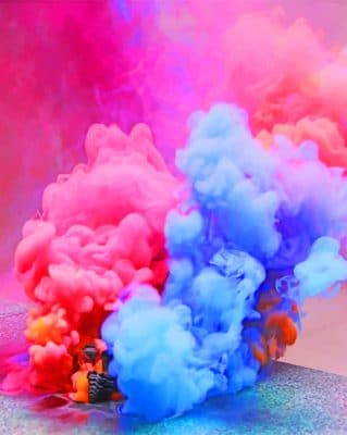 Colors Smoke Bomb paint by numbers