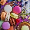 Colorful Macrons painting by numbers