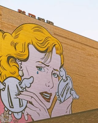 Crying Woman Graffiti paint by numbers