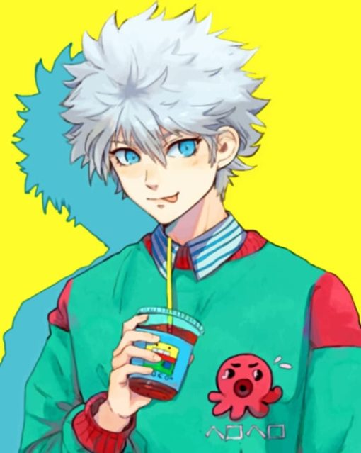 Killua Zoldyck painting by numbers