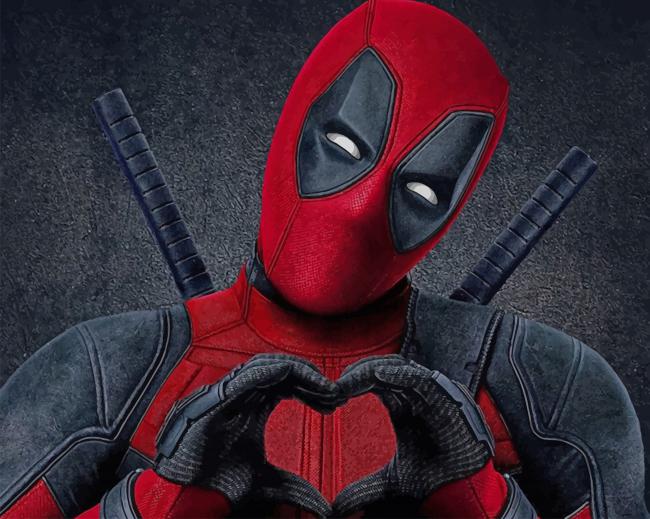 Dead Pool painting by numbers