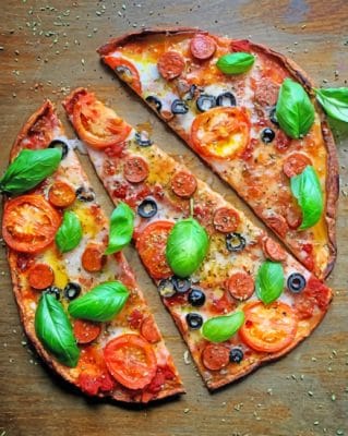 Delicious Pizza paint by numbers