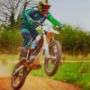 Dirt Bike Racing paint by numbers