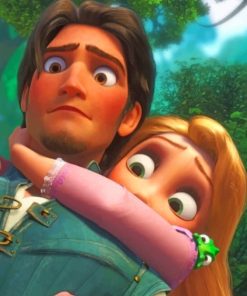 rapunzel and flynn painting by numbers