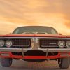 Dodge Car From The Front paint by numbers