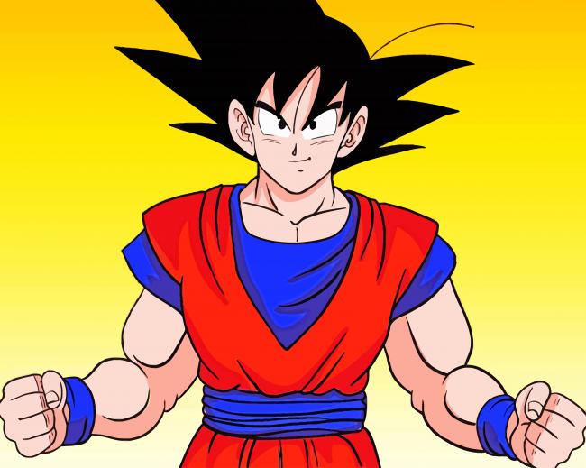 Dragon Ball painting by numbers