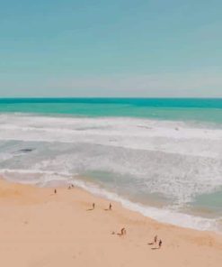 Drone View Of Sand Beach painting by numbers