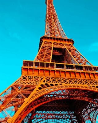 Eiffel Tower Paris painting by numbers