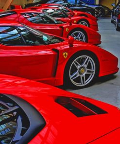 Ferrari Cars painting by numbers