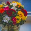 Colorful Flower Vase paint by numbers