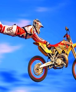 Freestyle Motocross paint by numbers