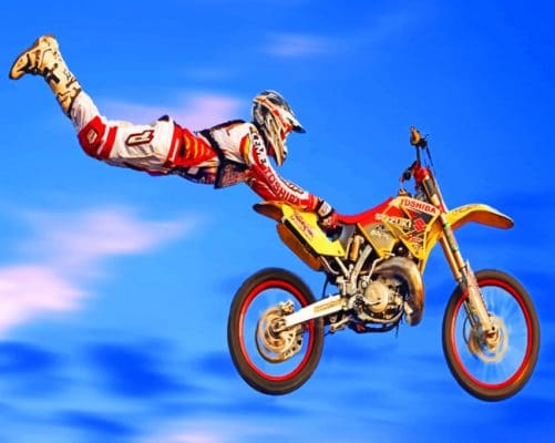 Freestyle Motocross paint by numbers