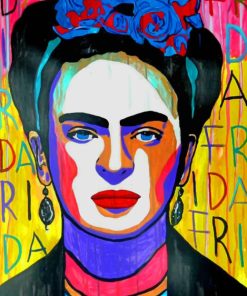 Farida Kalho Pop Art painting by numbers