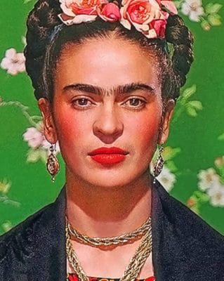 Frida Kalho Portrait painting by numbers