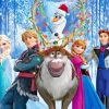 Frozen Christmas paint by numbers