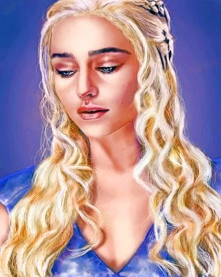 Game Of Throne Emilia Hair paint by numbers