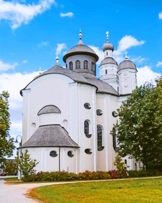 German Parish Church paint by numbers