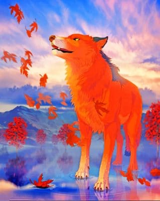 Ginger Wolf paint by numbers