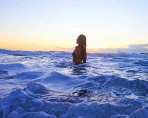 Girl At The Beach paint by numbers