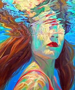 Girl Under Water painting by numbers