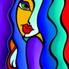 Girl With Long Hair Pop Art painting by numbers