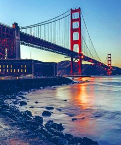 Golden Gate Bridge San Francisco California paint by numbers