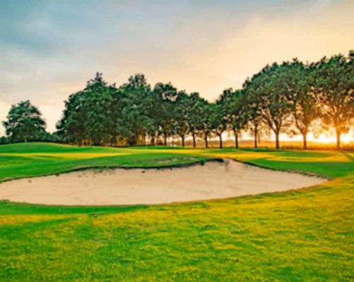 Golf Field paint by numbers