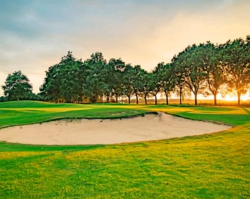 Golf Field paint by numbers