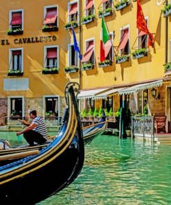 Italian Gondole Canals paint by numbers