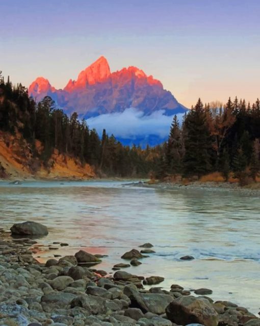 Grand Teton National Park painting by numbers